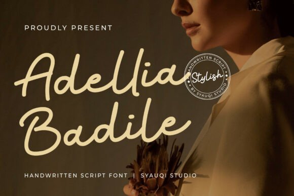 Adellia Badile: A Handwritten Script Font for Elegant Web Design