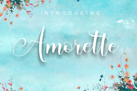 Amorette: A Romantic Script Font for Elegant Publishing