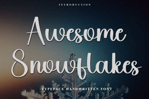 Awesome Snowflakes: A Charming Script Font