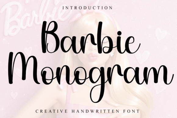 Barbie Monogram: A Festive Font for Your Brand