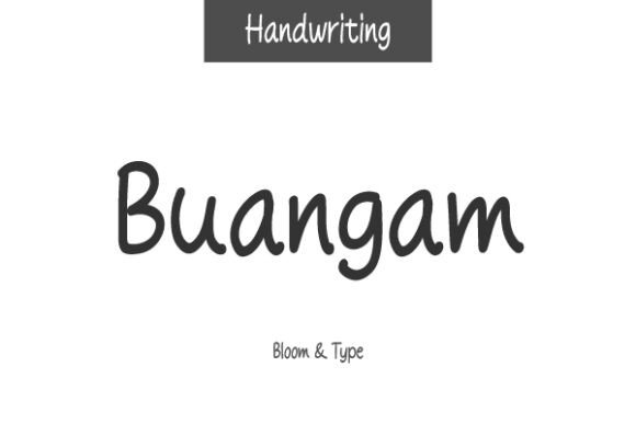 Buangam: The Playful Font for Engaging Brand Content