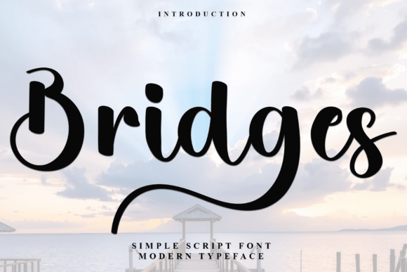 Captivate Your Audience with Bridges: A Festive and Whimsical Typeface