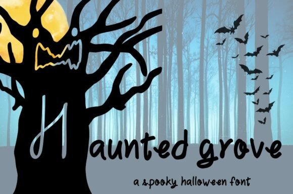 Discovering Haunted Grove: A Versatile Handwritten Font for Branding