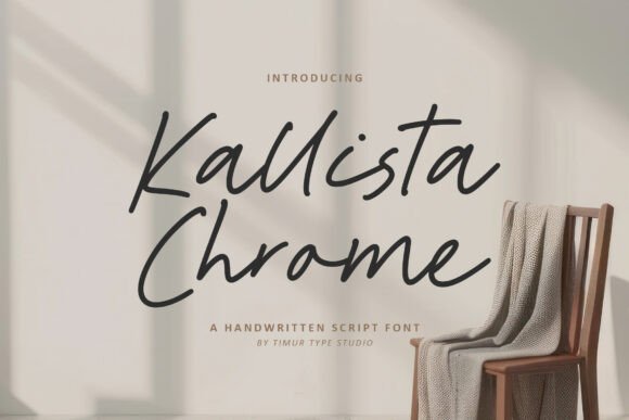 Elevate Your Editorial Design with Kallista Chrome Font