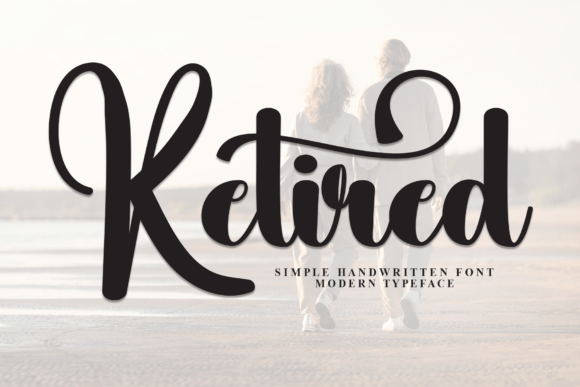 Enhance Your Brand with Retired: A Stylish Script Font