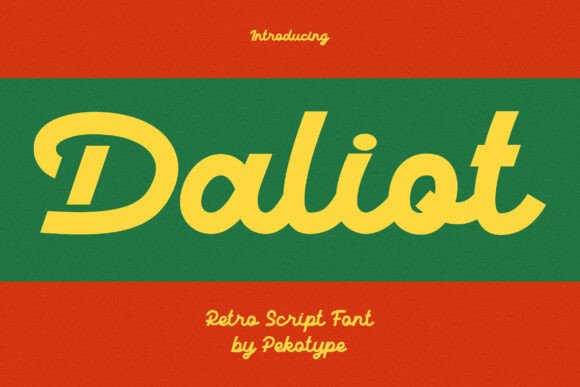 Enhance Your Campaigns with Daliot: A Bold Retro Script Font