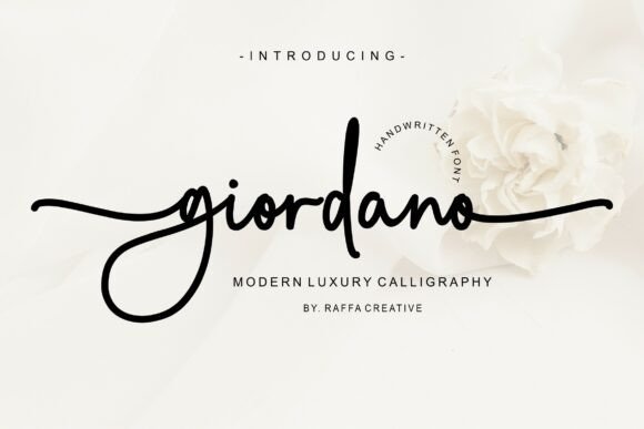 Giordano: The Handwritten Font for Modern Marketers