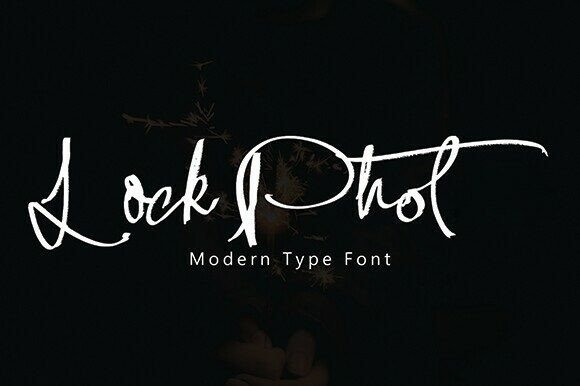 Lock Phot: A Modern Script Font for Editorial Elegance