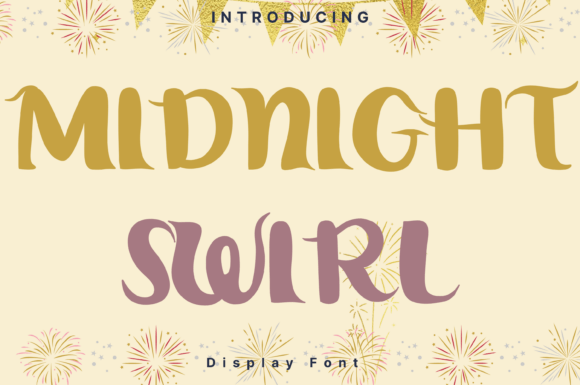Midnight Swirl: A Bold Script Font for Modern Web Design
