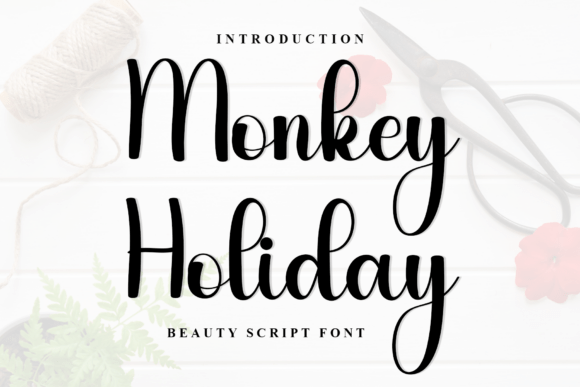 Monkey Holiday: A Charming Script Font for Editorial Design