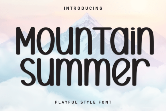 Mountain Summer: A Friendly Display Font for Web Design