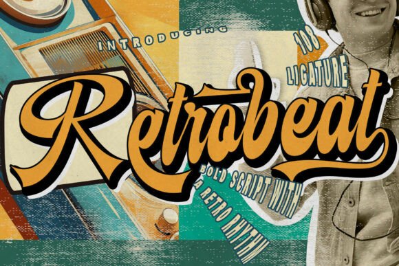 Retrobeat: A Bold Script Font for Vibrant Web Design