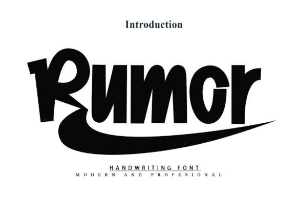 Rumor: A Charming Script Font for Editorial Elegance