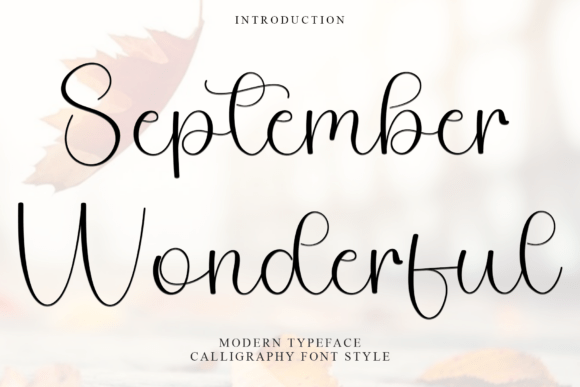 September Wonderful: A Versatile Script Font for Engaging Visuals