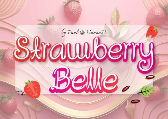 Strawberry Belle: A Playful Font for Creative Web Design