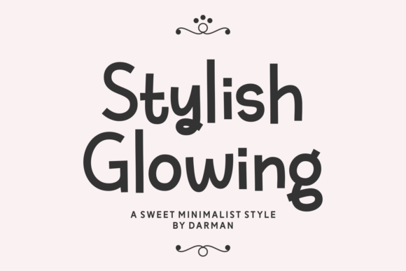 Stylish Glowing: The Perfect Font for Your Next Campaign