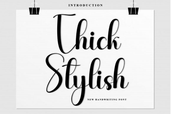 Thick Stylish: A Warm and Welcoming Font for Your Next Project