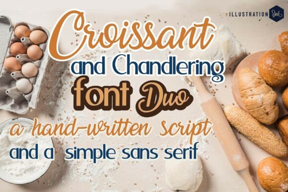 Transform Your Brand with Croissant and Chandlering Duo Font
