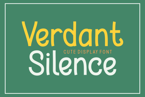 Verdant Silence: A Serene Font for Editorial Design