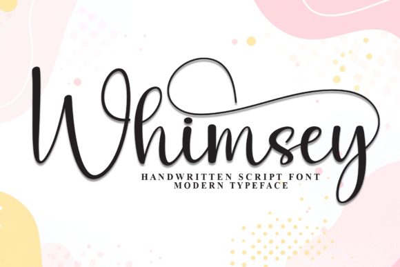 Whimsey: A Stylish Script Font for Editorial Elegance