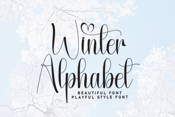 Winter Alphabet: A Charming Handwritten Font for Web Design